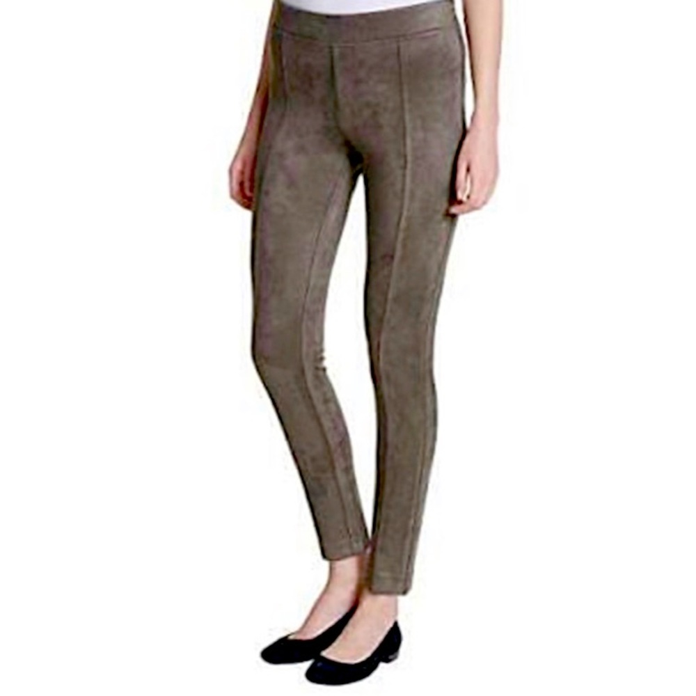 ANDREW MARC SUPER SOFT STRETCH FAUX SUEDE PANTS